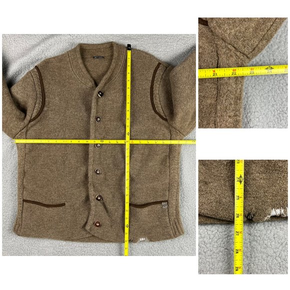 Manfred Wesenjak Jacket Womens 58 Extra Large XL Brown Wool Coat Sweater 2 - Picture 11 of 11